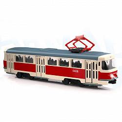 Трамвай со световыми и звуковыми эффектами (Play Smart, X600-H36001sim) - миниатюра